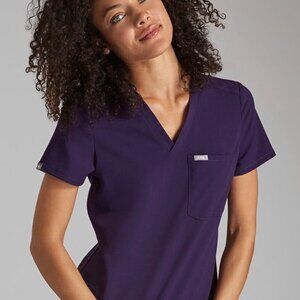 Figs Catarina Scrub Top - Purple
